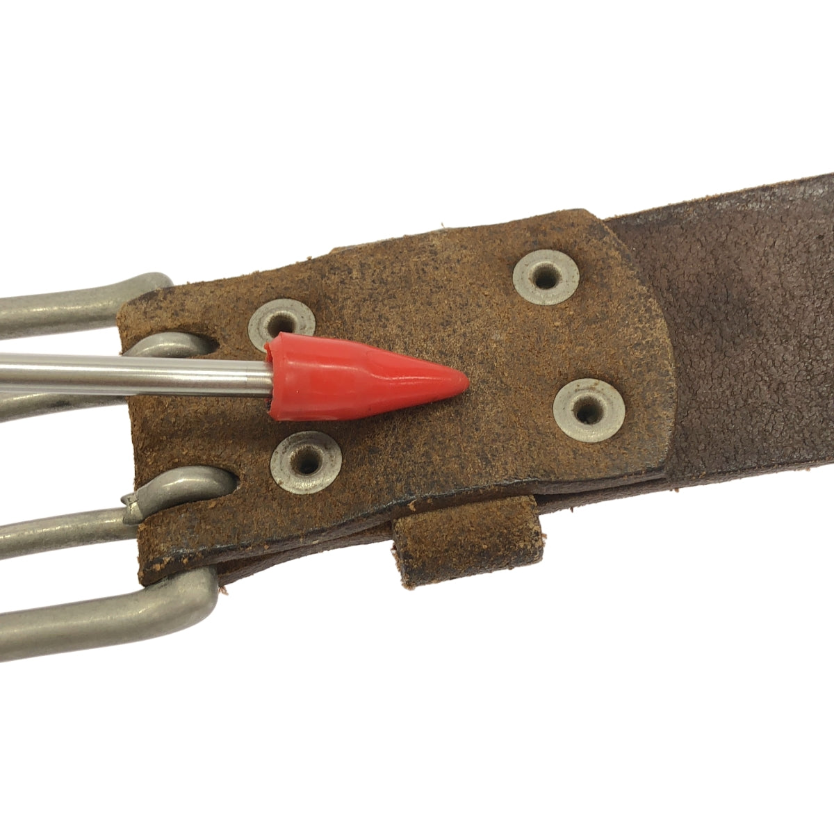 Whitehouse Cox | 雙針絨面革腰帶 | 尺寸 30 / 75 | 其他