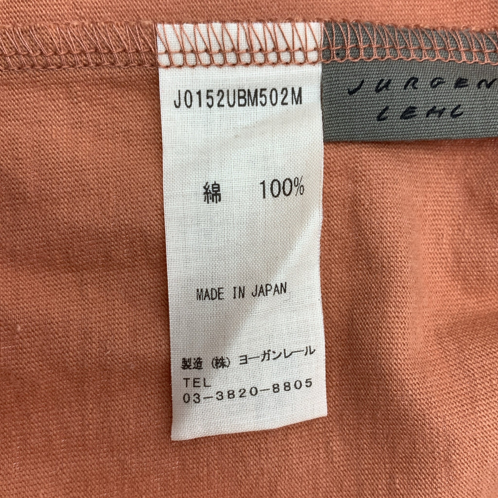 JURGEN LEHL / 요건 레일 | 오버 실루엣 T 셔츠 컷소우 | M | 남성