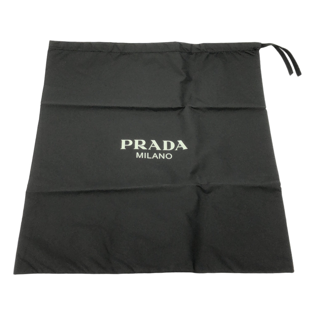[新品] PRADA / 普拉達 |三角形標誌皮革運動鞋 |運動鞋 | 6 |黑色 |女性的