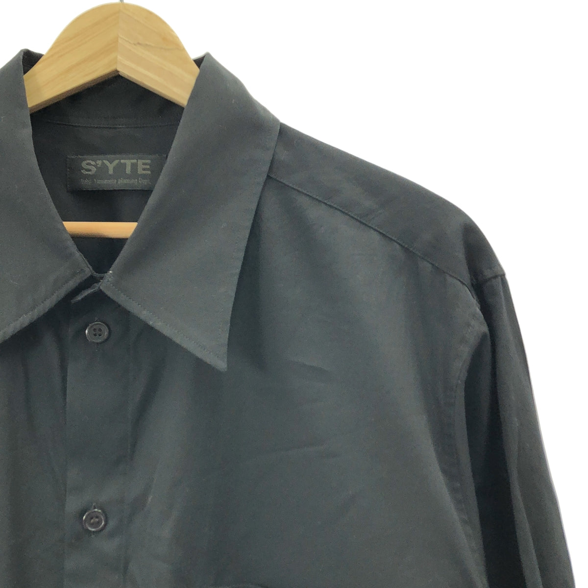 S'YTE YOHJI YAMAMOTO | 2018 秋冬 | 棉質長襯衫 | 尺寸 3 | 黑色 | 男款