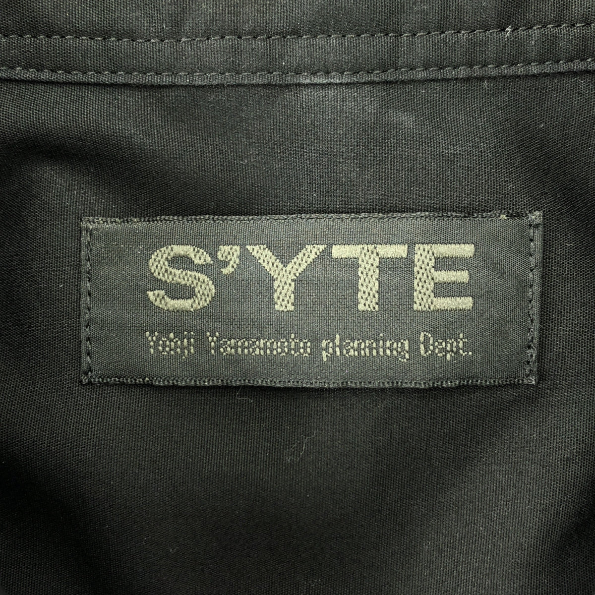 S'YTE YOHJI YAMAMOTO | 2018 秋冬 | 棉質長襯衫 | 尺寸 3 | 黑色 | 男款