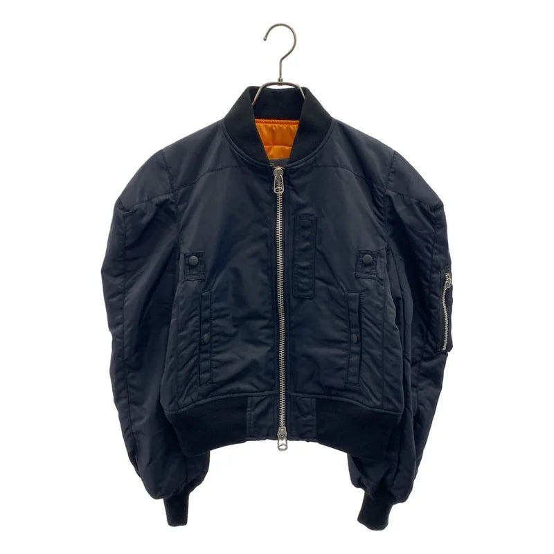 ANREALAGE / アンリアレイジ | BOX MA-1 / オーバーシルエット ボンバージャケット ブルゾン | 46 | レディース