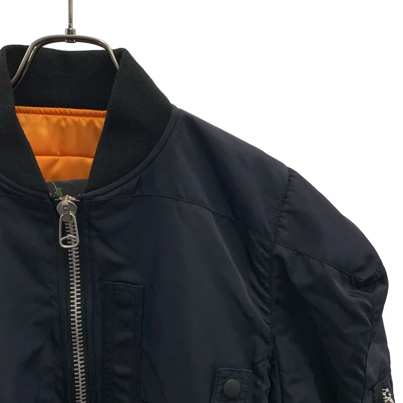 ANREALAGE / アンリアレイジ | BOX MA-1 / オーバーシルエット ボンバージャケット ブルゾン | 46 | レディース