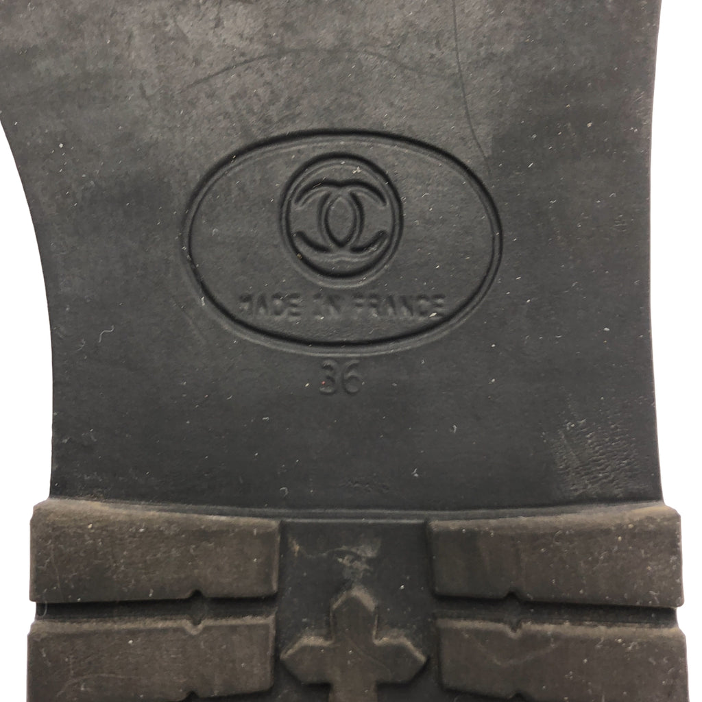 CHANEL / シャネル | ココマーク ロゴ バイカラー ローカットスニーカー | 36 | パープル/ブラック | レディース