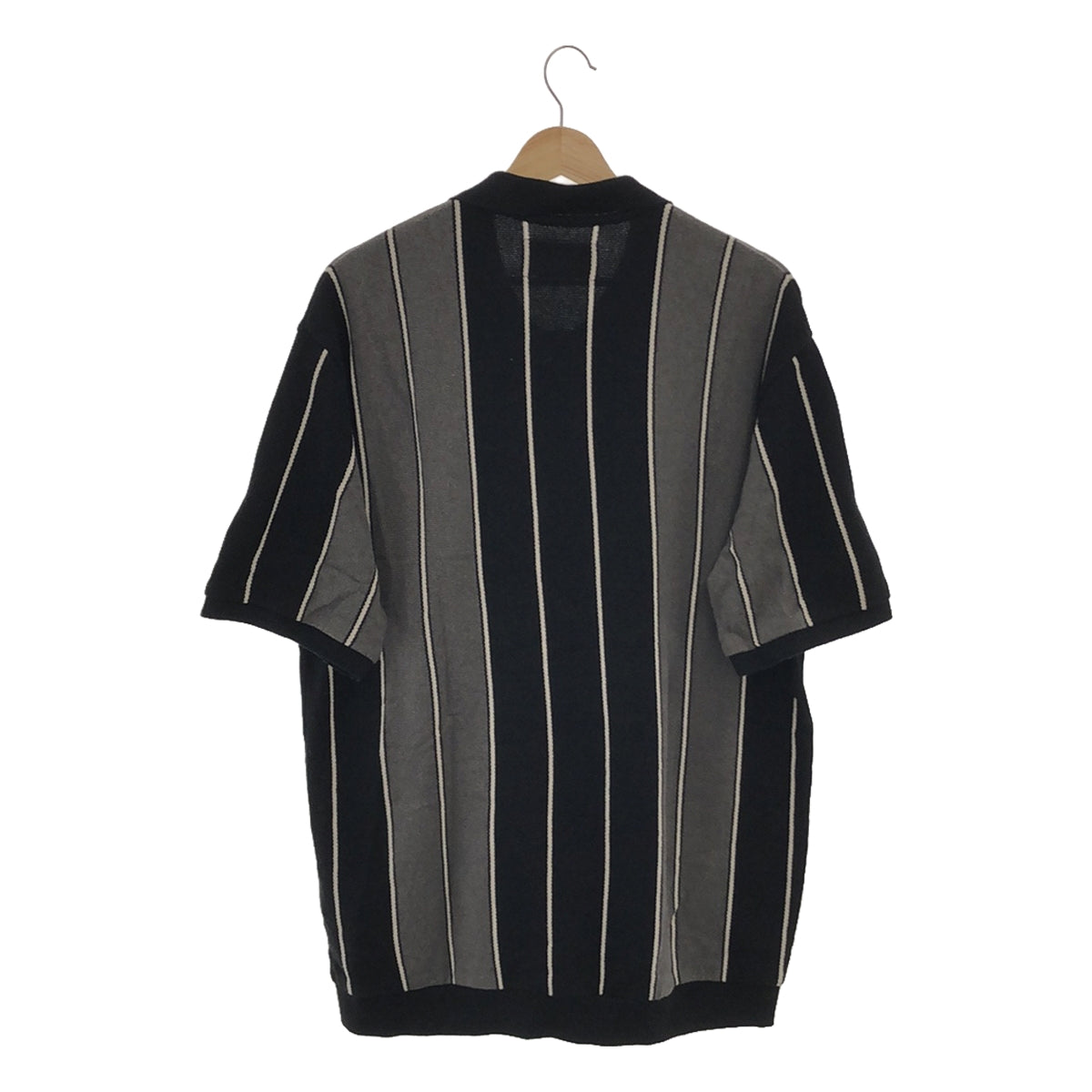 WACKO MARIA / ワコマリア | STRIPED KNIT POLO SHIRT / コットン レーヨン シルク ニット ポロシャ – KLD