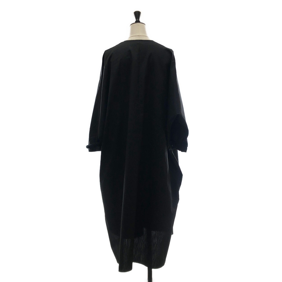 HERMES / エルメス | コットン セリエボタン オーバーシルエット ワンピース | 36 | レディース