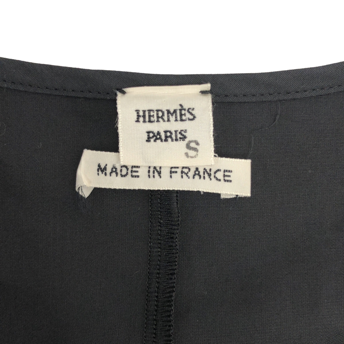 HERMES / エルメス | コットン セリエボタン オーバーシルエット ワンピース | 36 | レディース