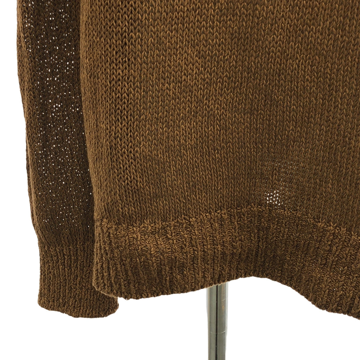 PHOTOCOPIEU | CREMENCE DINO KINT | Dinosaur crew neck rib knit pullover | Dark brown | Women's
