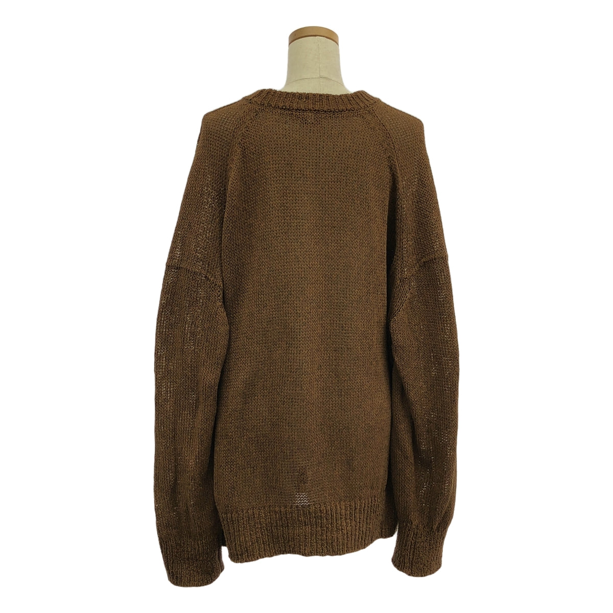 PHOTOCOPIEU | CREMENCE DINO KINT | Dinosaur crew neck rib knit pullover | Dark brown | Women's