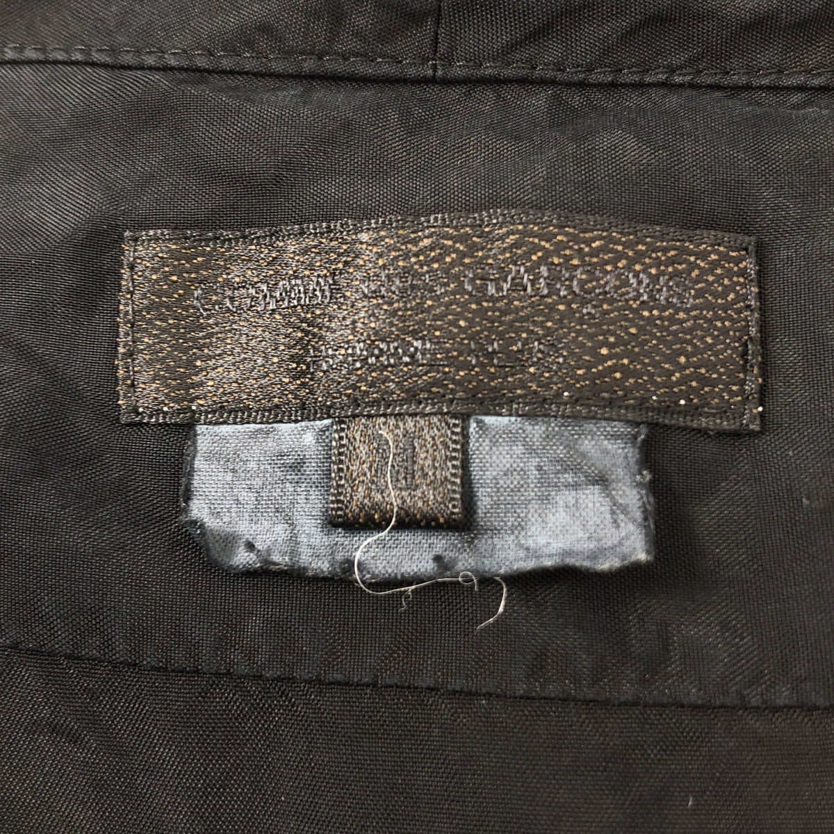 COMME des GARÇONS HOMME PLUS | 2017 春夏 |銅氨絲褶邊無領襯衫 | SHOPBOP尺寸 M |黑色|男士