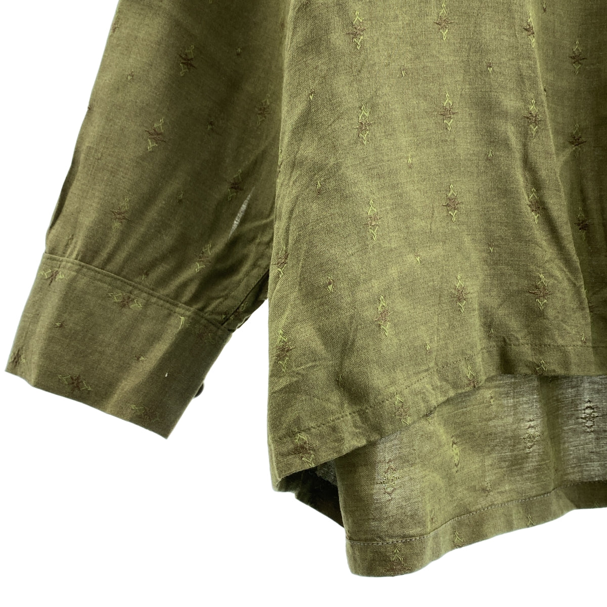 復古 / 復古服飾 | 1950 年代 Weavers 金色人造絲全印花襯衫 | XL | 男士