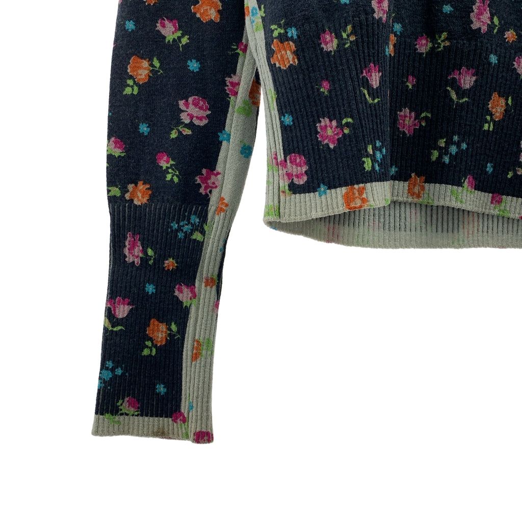 tricot COMME des GARCONS / 트리코 콤 데 갤슨 | 2005AW | 울 총무늬 꽃 니트 스웨터 |