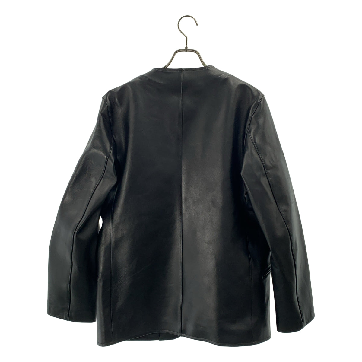 Nahyat / ナヤット | W-011 ウールライナー付き ラムレザー ノーカラージャケット | 2 | メンズ