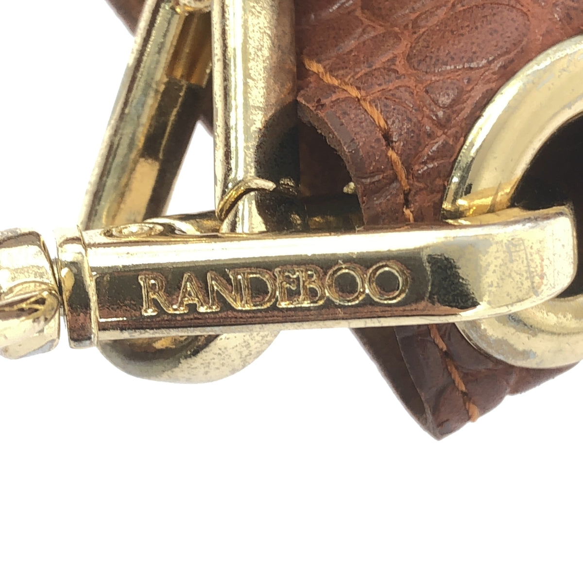 【미품】 RANDEBOO / 랑데부 | 악어 밀어 숄더백 | 브라운 | 여성
