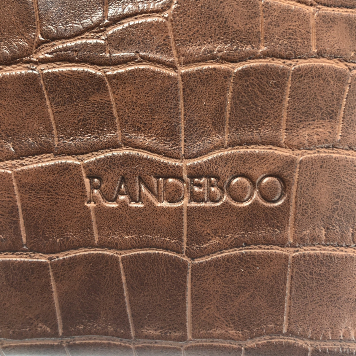 【미품】 RANDEBOO / 랑데부 | 악어 밀어 숄더백 | 브라운 | 여성