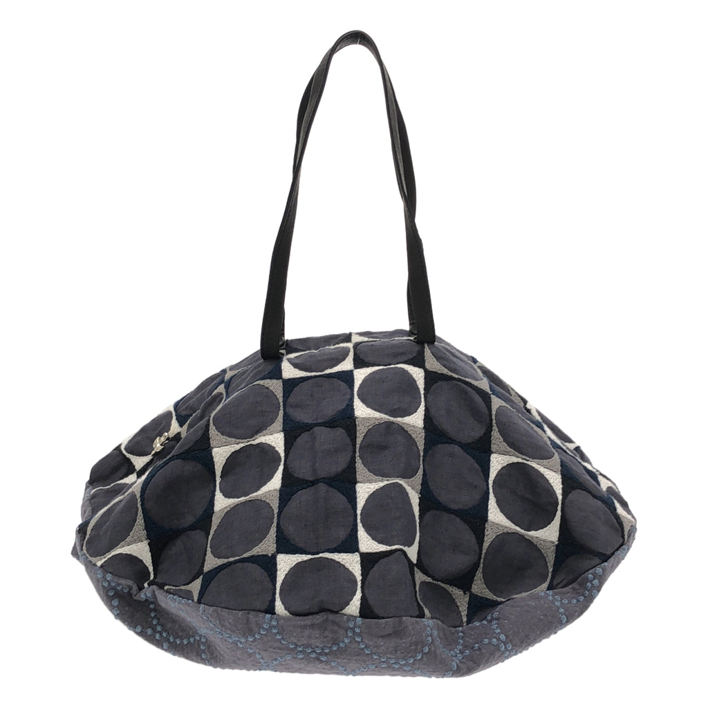 mina perhonen / ミナペルホネン | pallo×tambourine  pizza bag パーロ × タンバリン 刺しゅう ピザ トートバッグ |