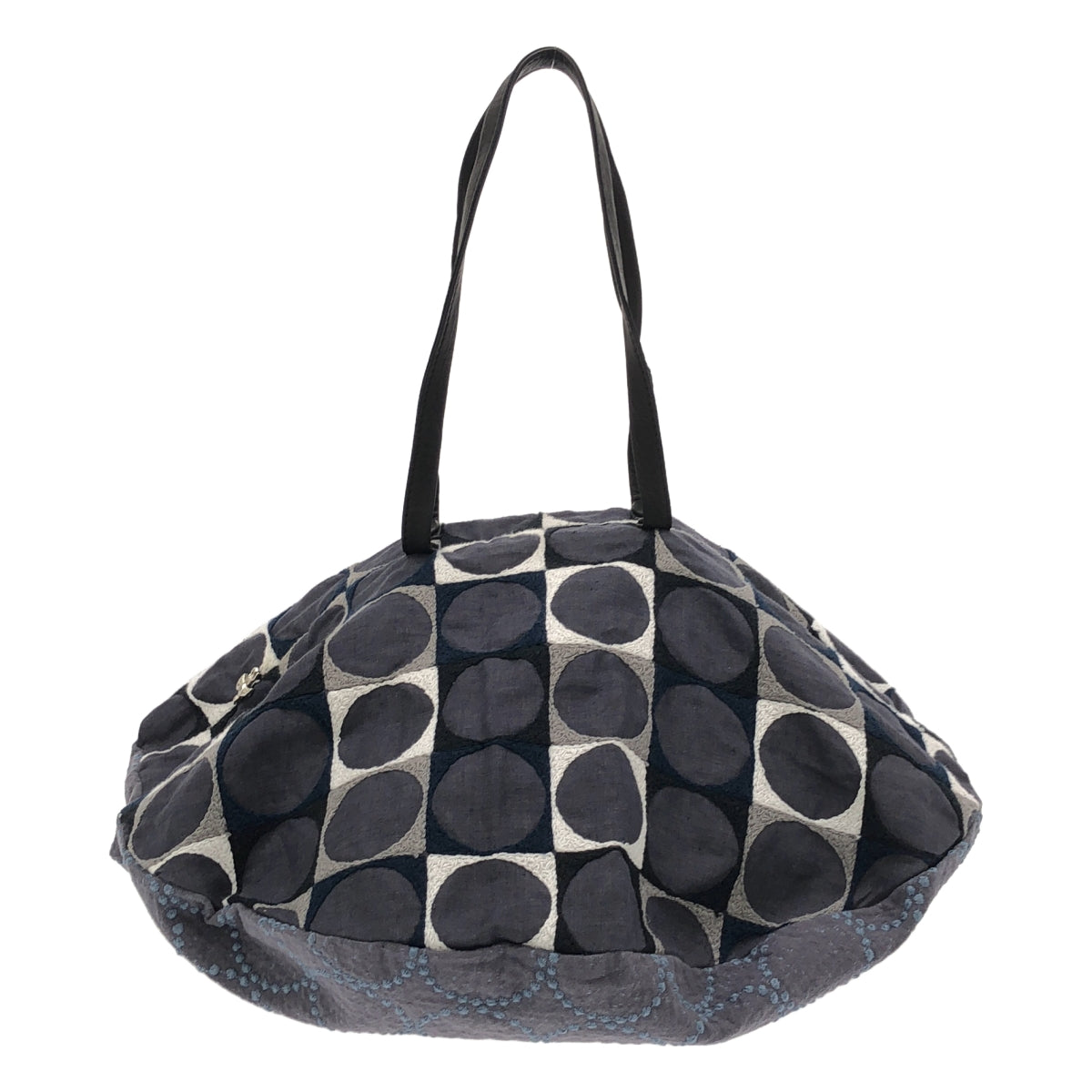 mina perhonen / ミナペルホネン | pallo×tambourine  pizza bag パーロ × タンバリン 刺しゅう ピザ トートバッグ |