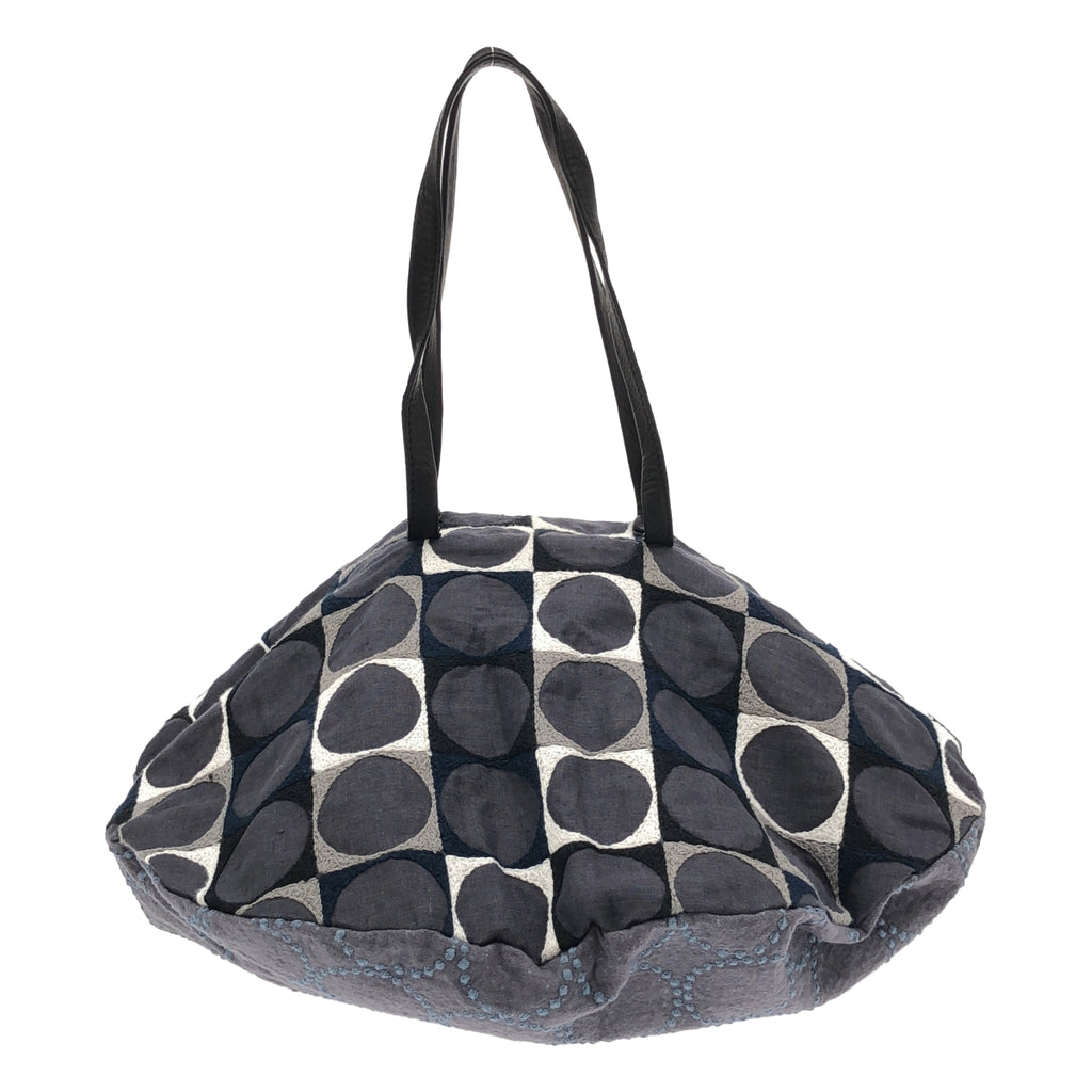 mina perhonen / ミナペルホネン | pallo×tambourine  pizza bag パーロ × タンバリン 刺しゅう ピザ トートバッグ |