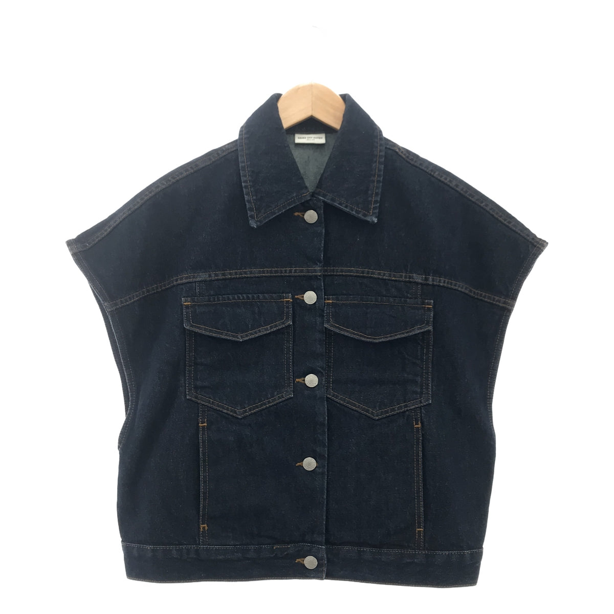 DRIES VAN NOTEN / ドリスヴァンノッテン | VASSIE SHORT 3373 W.W.JACKET デニムジャケット | 34 | インディゴ | レディース