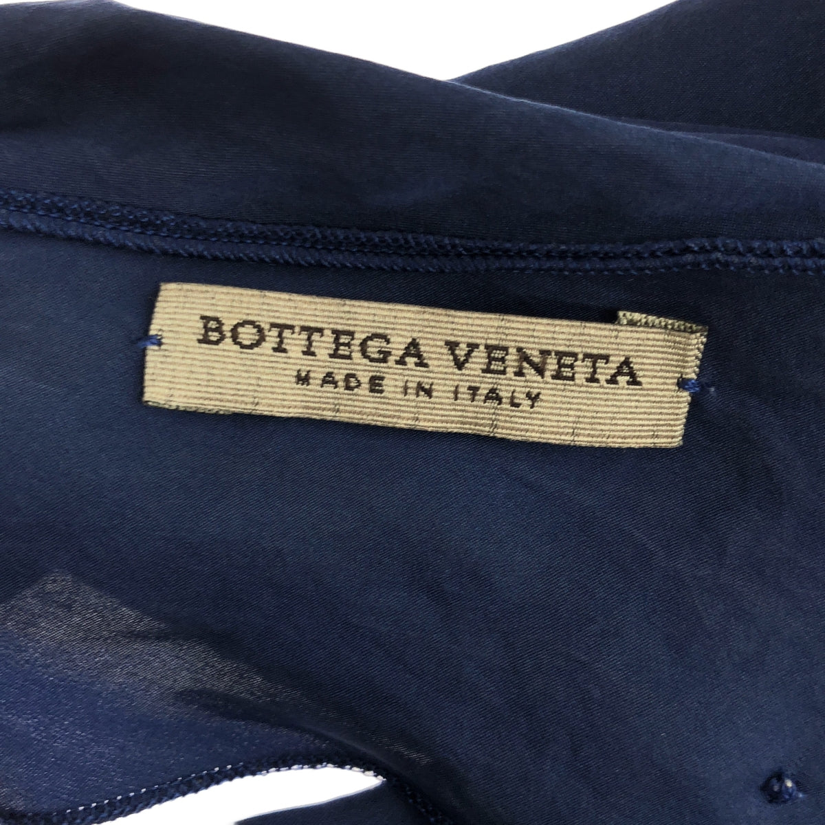 BOTTEGA VENETA / ボッテガヴェネタ | silk 100％ / シルク フリルカラー ブラウス トップス | 40 | ブル – KLD