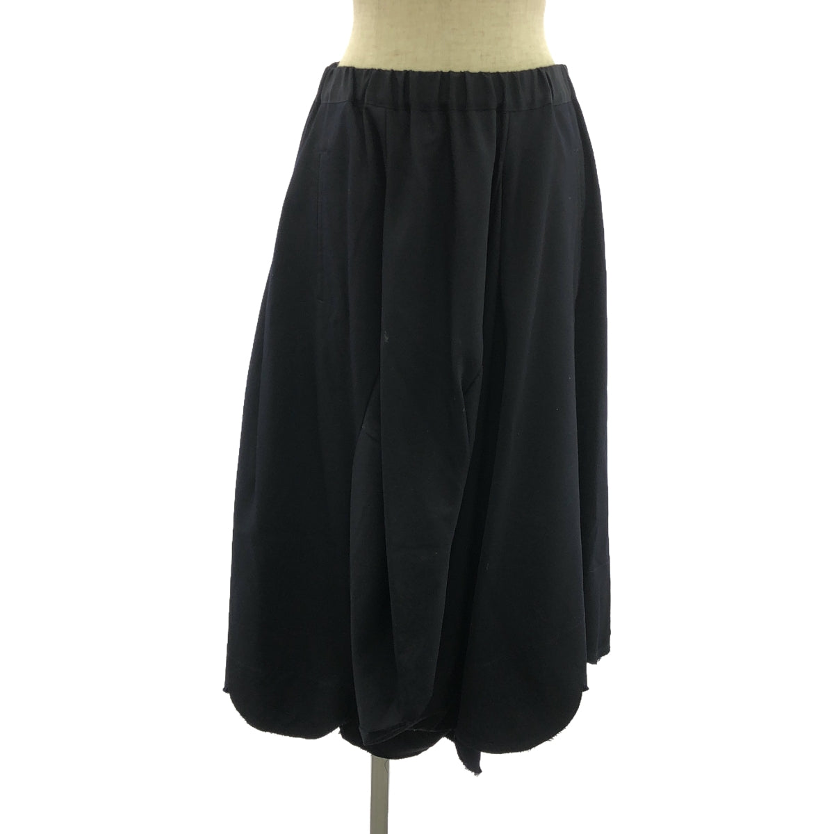 COMME des GARCONS | 2009AW | 3D deformed scallop cut-off drawstring skirt | S | Women's