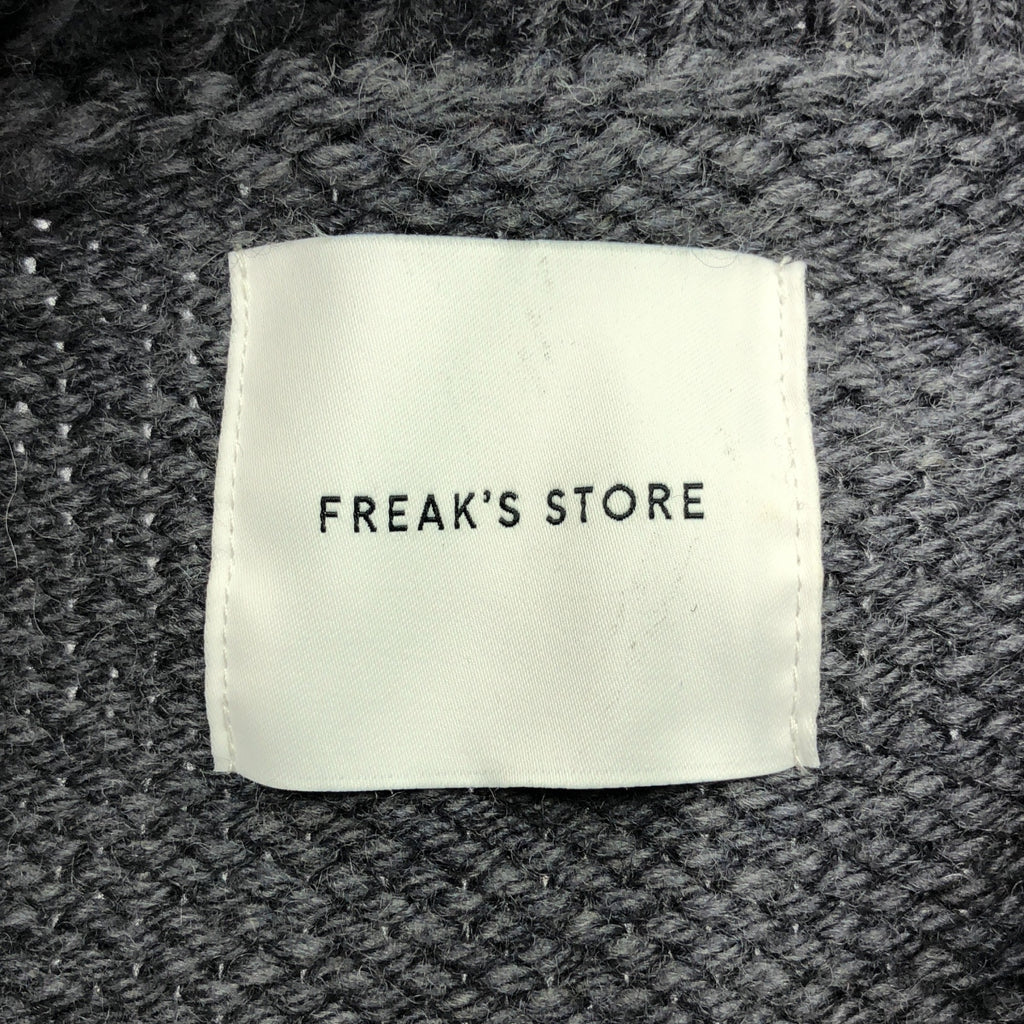 FREAK'S 商店 | 2022 秋冬 | F'S 標誌 Cowichan 針織 | M |海軍藍 / 白色 / 黃色 |男士