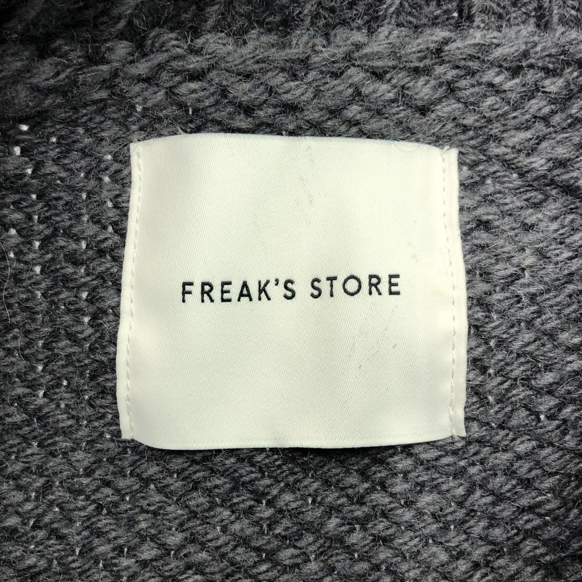 FREAK'S STORE / フリークスストア | 2022AW | F'Sロゴ カウチンニット | M | ネイビー / ホワイト / イエロー | メンズ