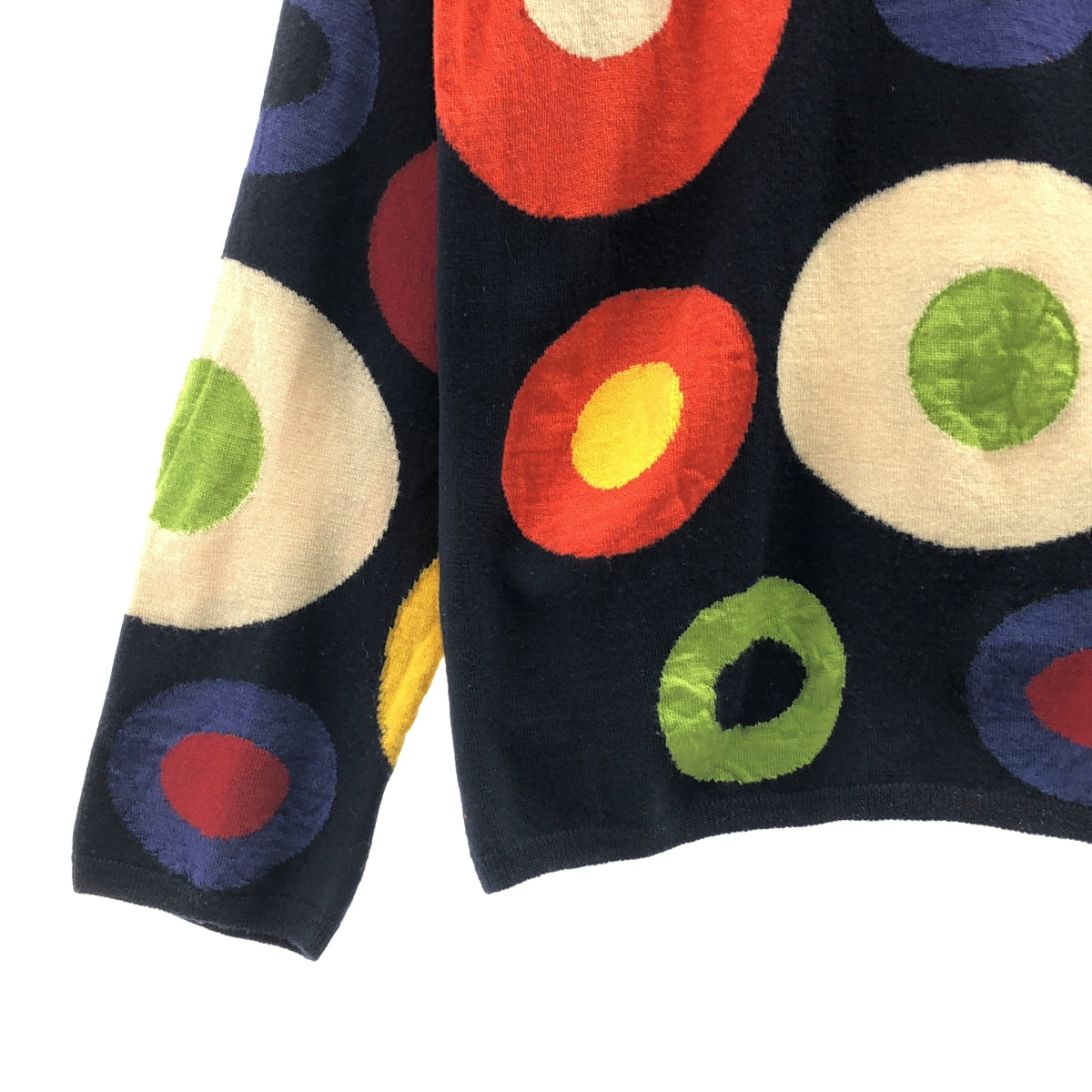 COMME des GARCONS SHIRT / コムデギャルソンシャツ | ウール 総柄 プルオーバー ニット セーター | S |