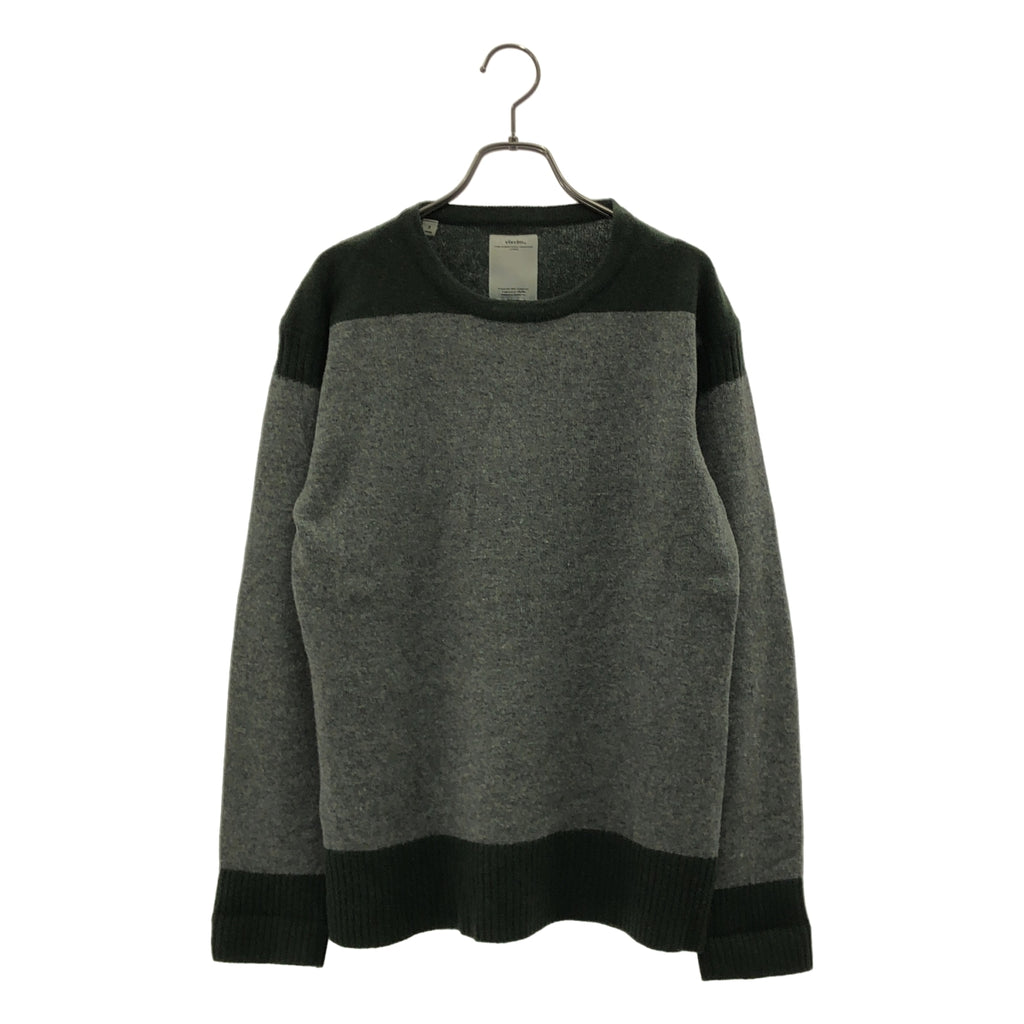 visvim / 비즈빔 | 바이 컬러 리브 전환 크루넥 니트 | 2 | 남성