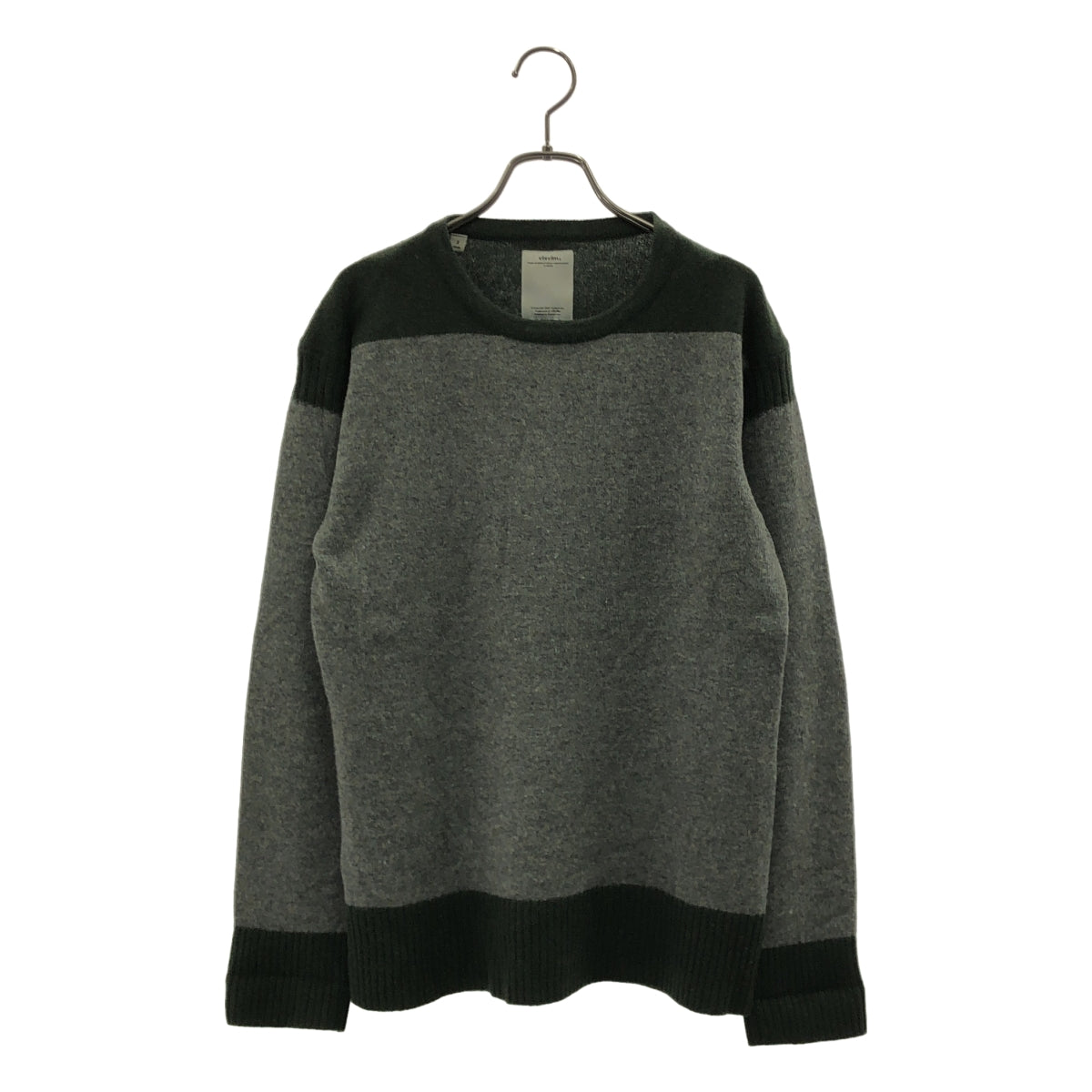 visvim | 雙色羅紋圓領針織衫 | 2 碼 | 男士