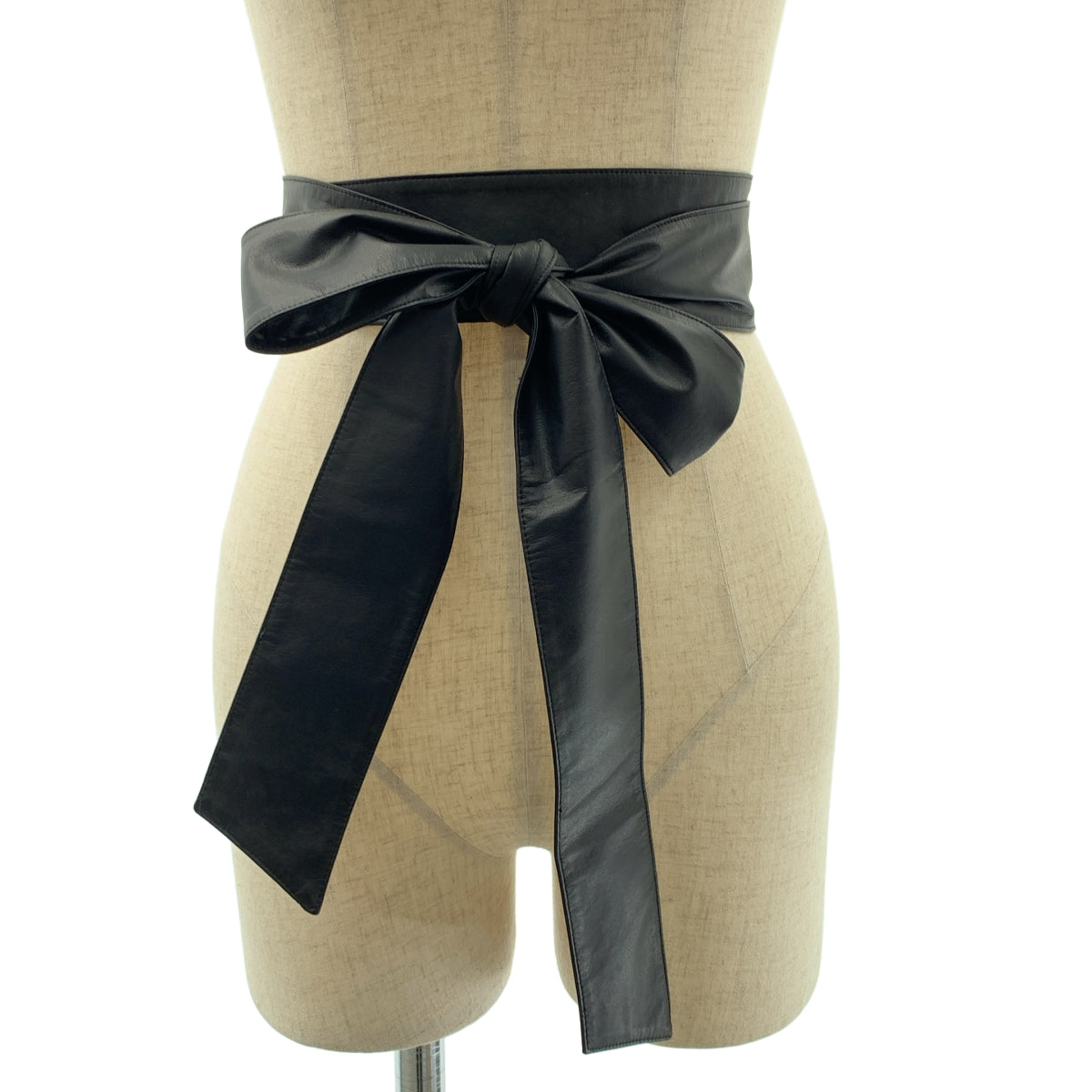 DKNY / ダナキャランニューヨーク | レザー リボン ベルト |