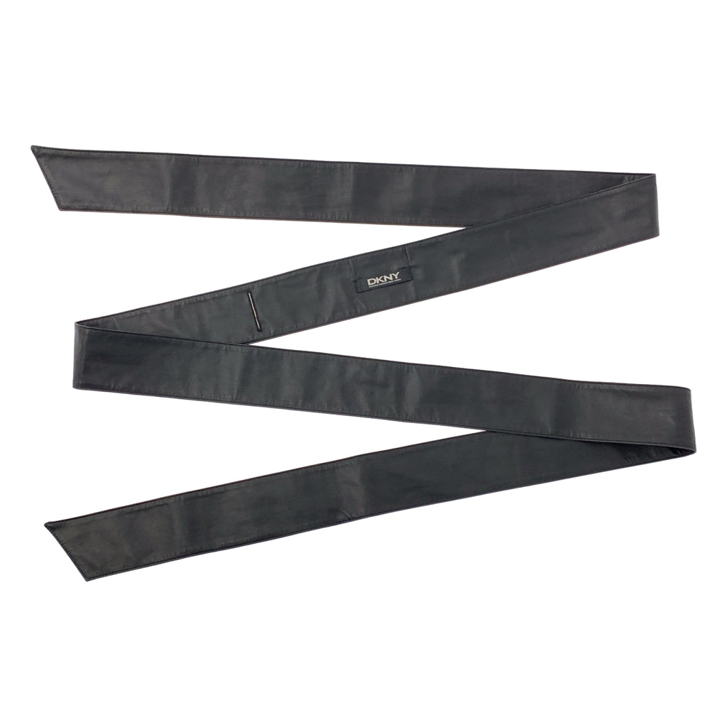 DKNY / ダナキャランニューヨーク | レザー リボン ベルト |