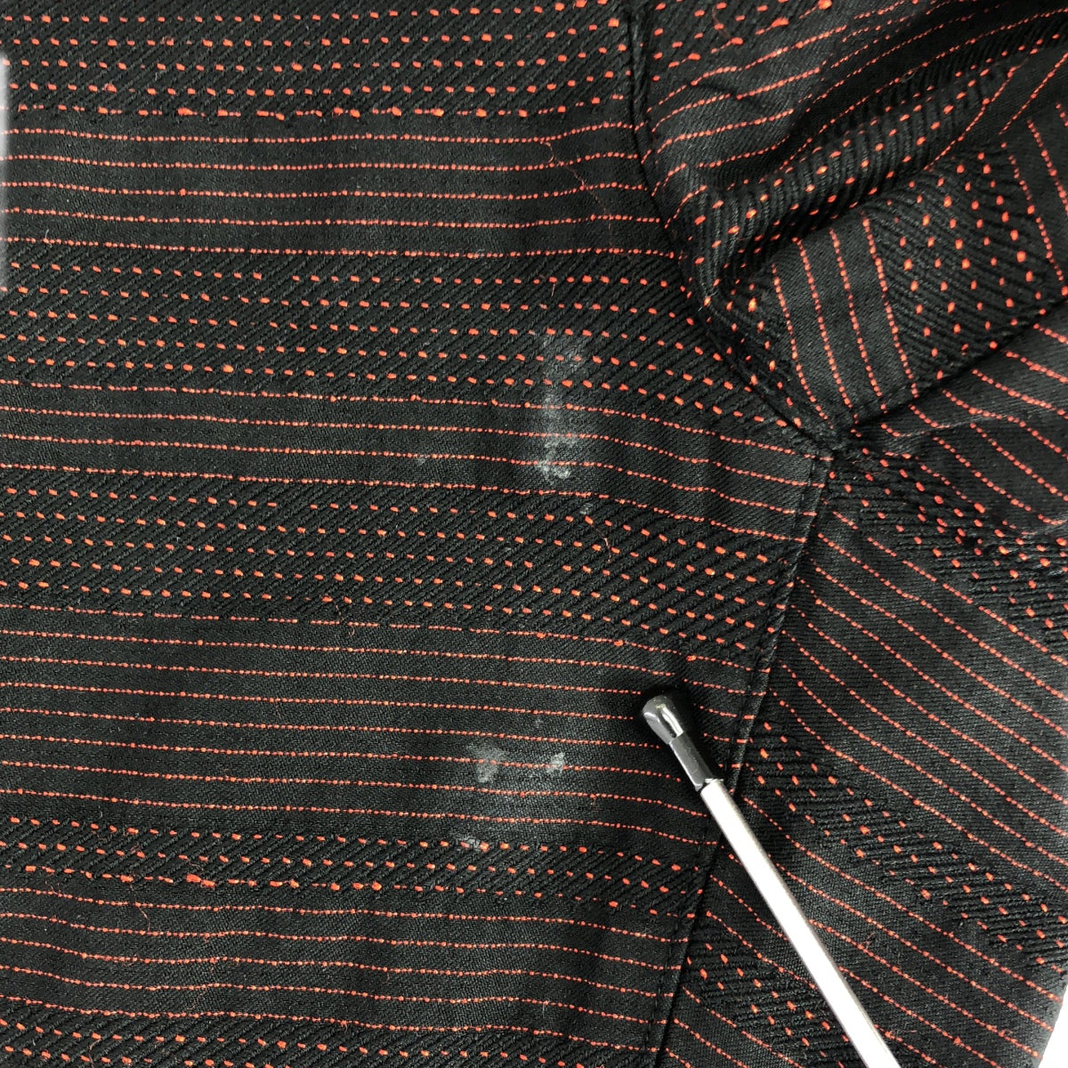 ISSEY MIYAKE A-POC | 漸變色提花邊休閒褲 | 尺寸 3 | 黑色/紅色 | 男款