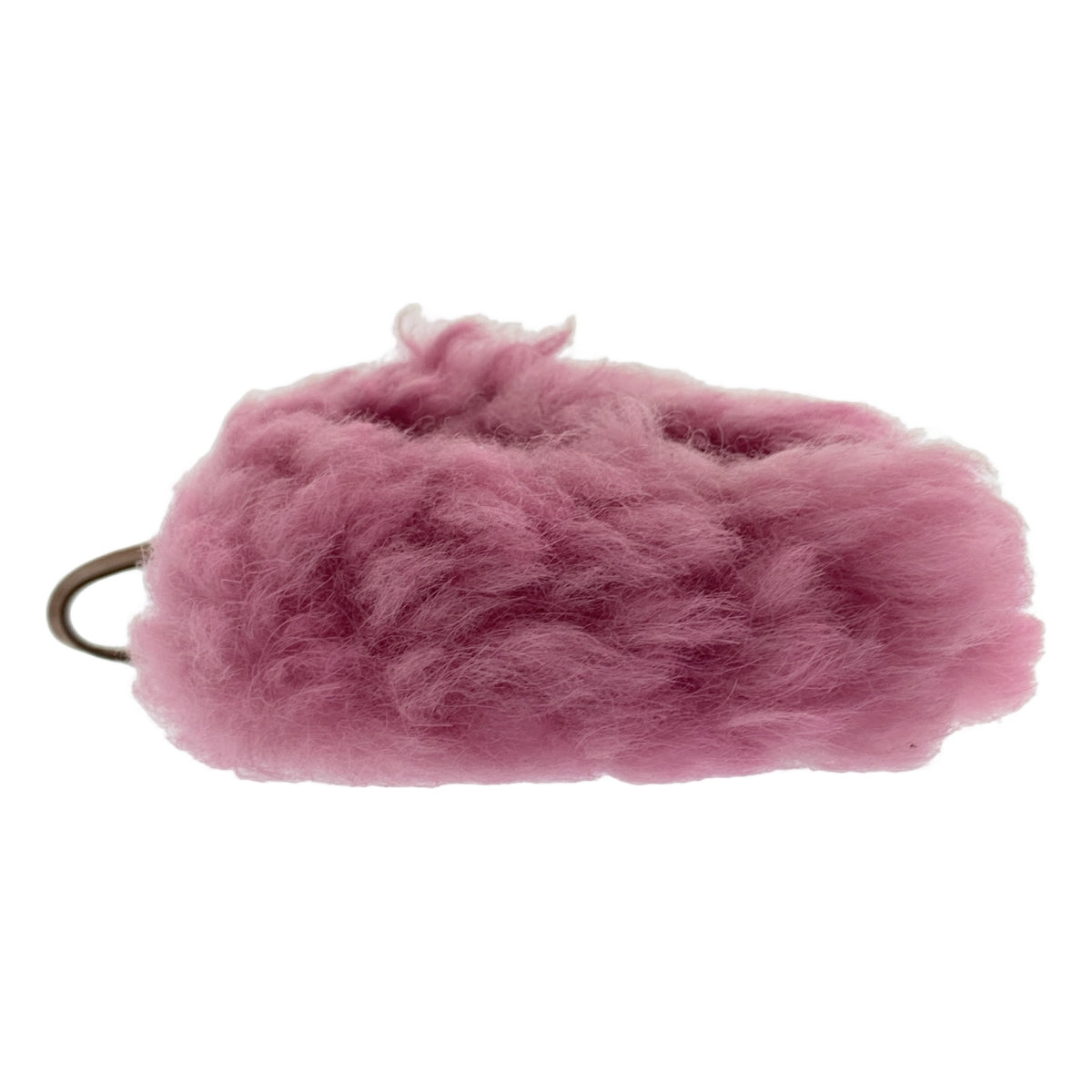 【미품】 MARNI / 마르니 | 2022AW | 시어링 가죽 스트랩 AirPods 홀더 | 핑크 | 여성