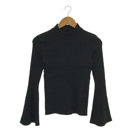 UN3D / Unsreed | Flare Sleeve High Neck Knit | F | Black | Women's