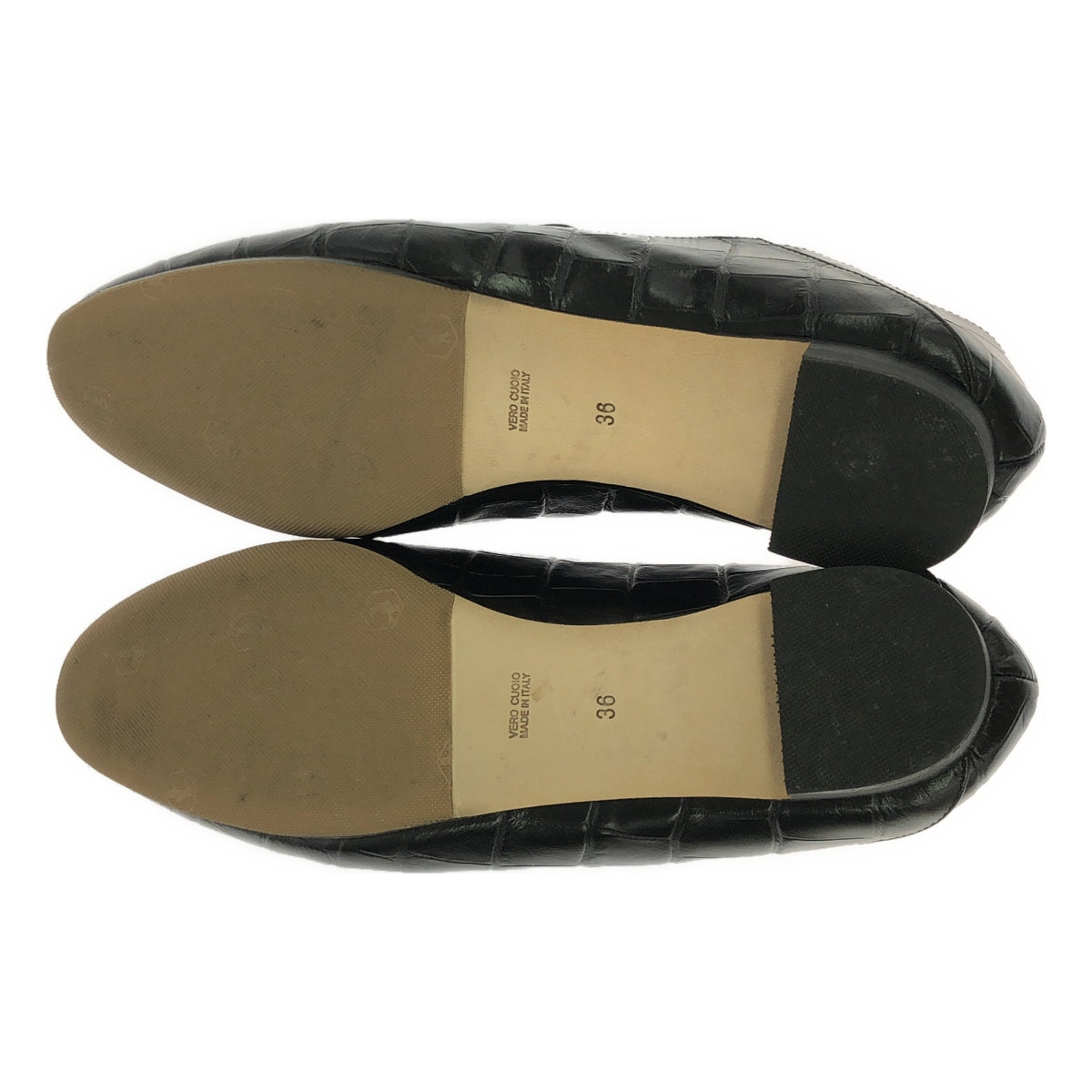 L'Appartement | Special order BRENTA / Crocodile embossed loafers | Size 36 | Women's