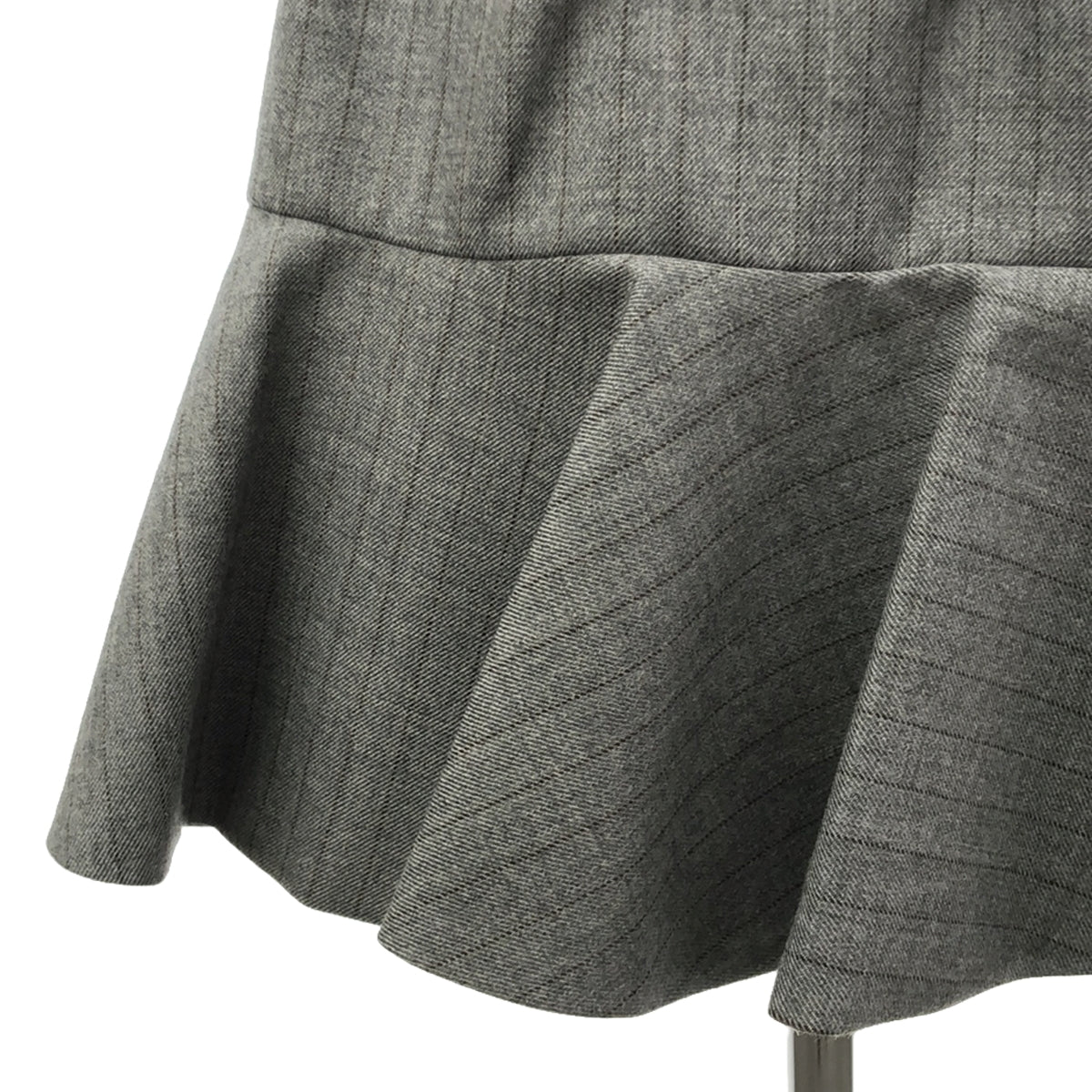 sacai / サカイ | 2023AW | Wool Melton Stripe Skirt ウールメルトン 