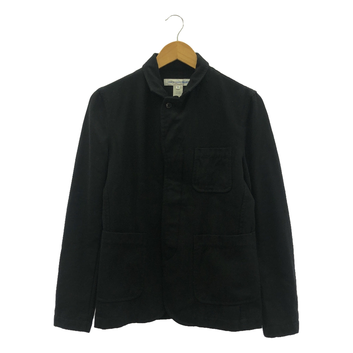 COMME des GARCONS SHIRT | Pre-washed wool jacket | XS | Black | Men's