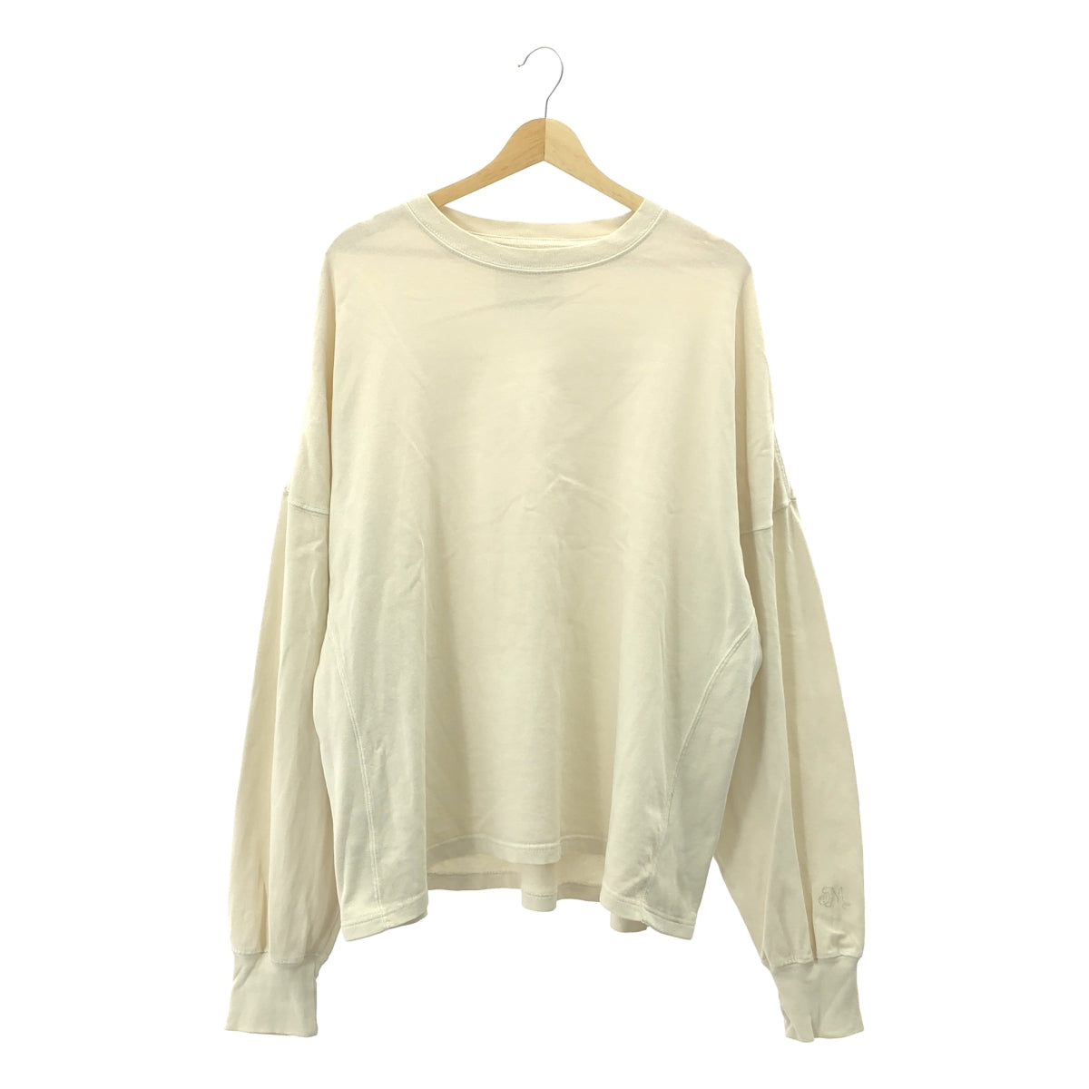 Framework / フレームワーク | 【 mean machine age / ミーンマシーンエイジ 】別注 CROPPED LS TEE / オーバー カットソー | F | エクリュ | レディース