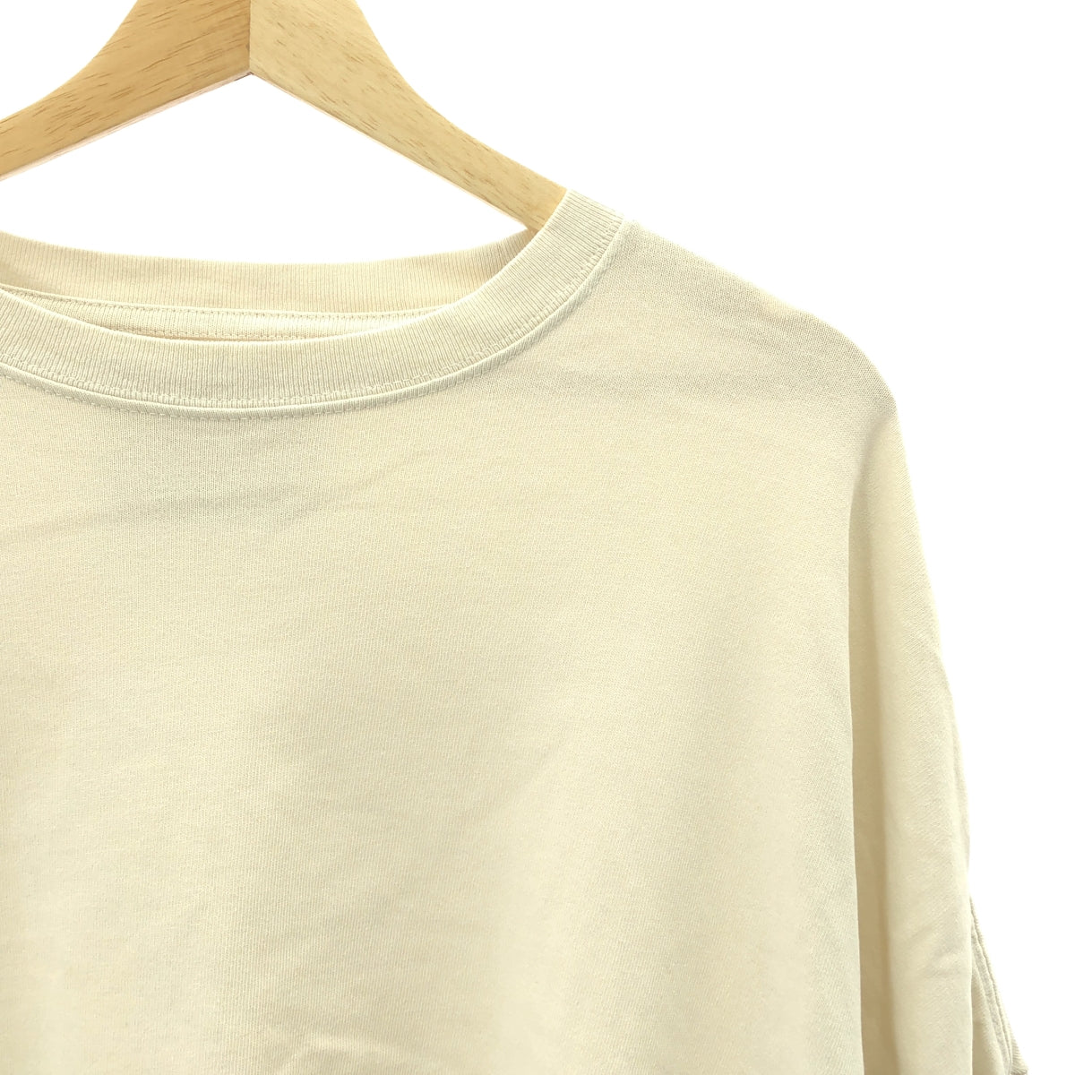 Framework / フレームワーク | 【 mean machine age / ミーンマシーンエイジ 】別注 CROPPED LS TEE / オーバー カットソー | F | エクリュ | レディース
