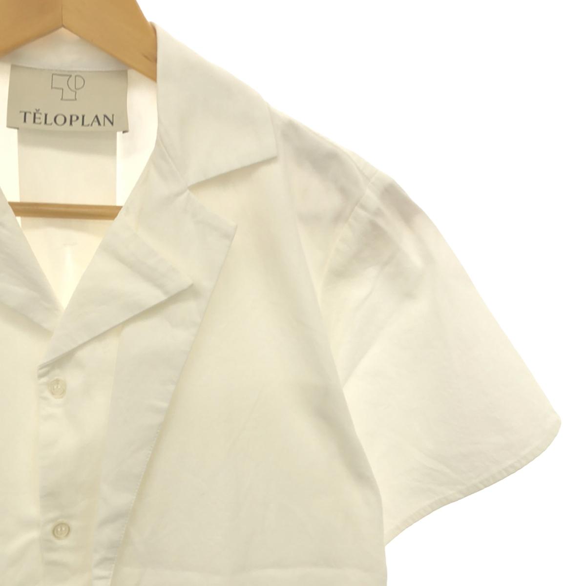 TELOPLAN / Theroplan | 2021SS | Gaspar Layered Collar Shirts Gaspar Layered Collar Short Sleeve Shirt | F | White | Women's