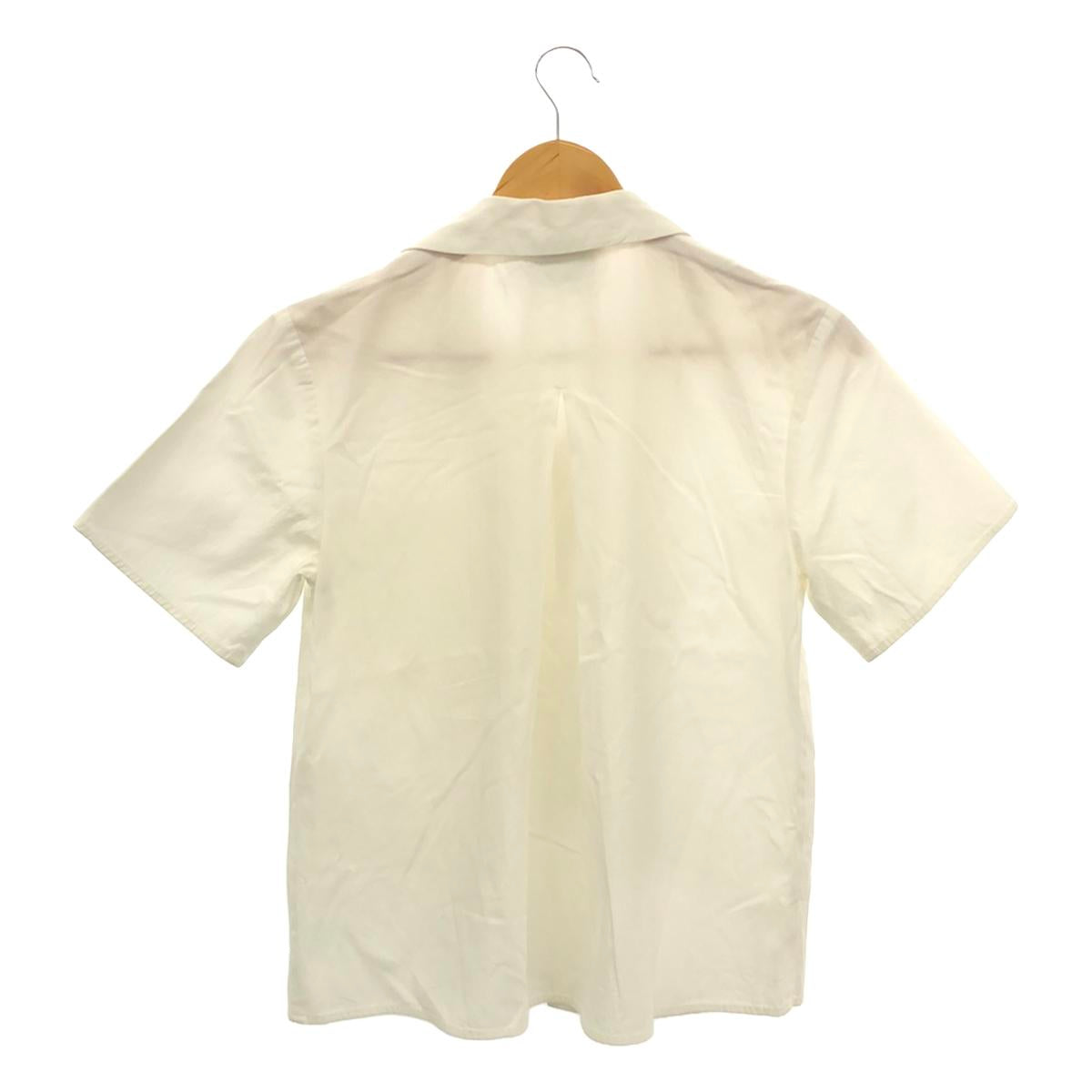 TELOPLAN / Theroplan | 2021SS | Gaspar Layered Collar Shirts Gaspar Layered Collar Short Sleeve Shirt | F | White | Women's