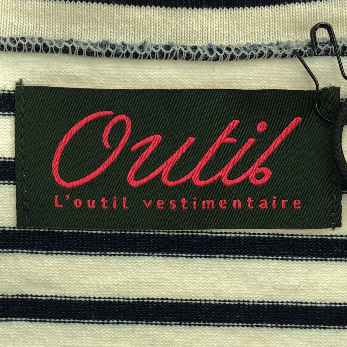 OUTIL / Uti | tricot nay / Border Basque shirt cut and sew | 1 | Men's