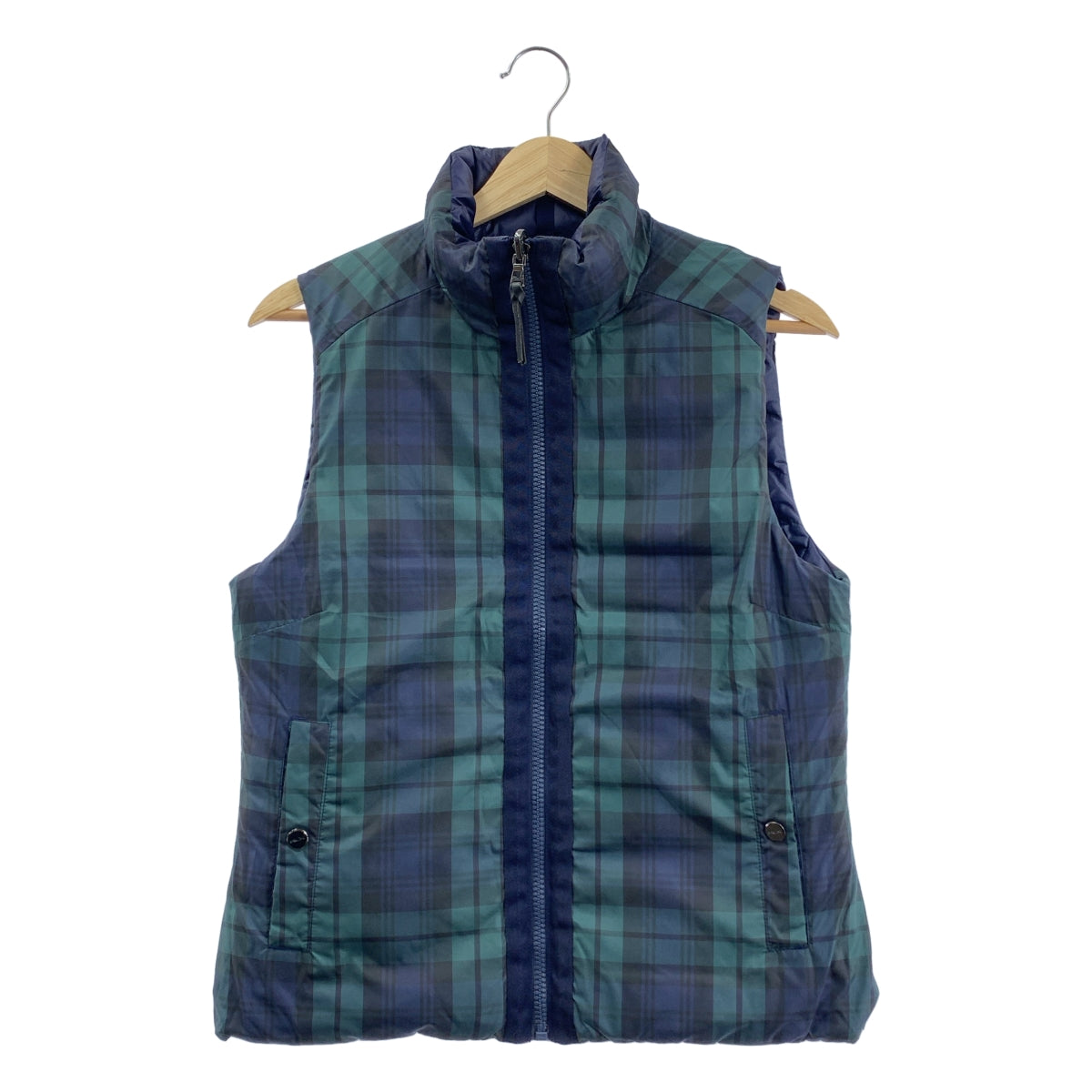 RALPH LAUREN / 랄프 로렌 | RLX / 뒤집을 수있는 체크 다운 조끼 | S |