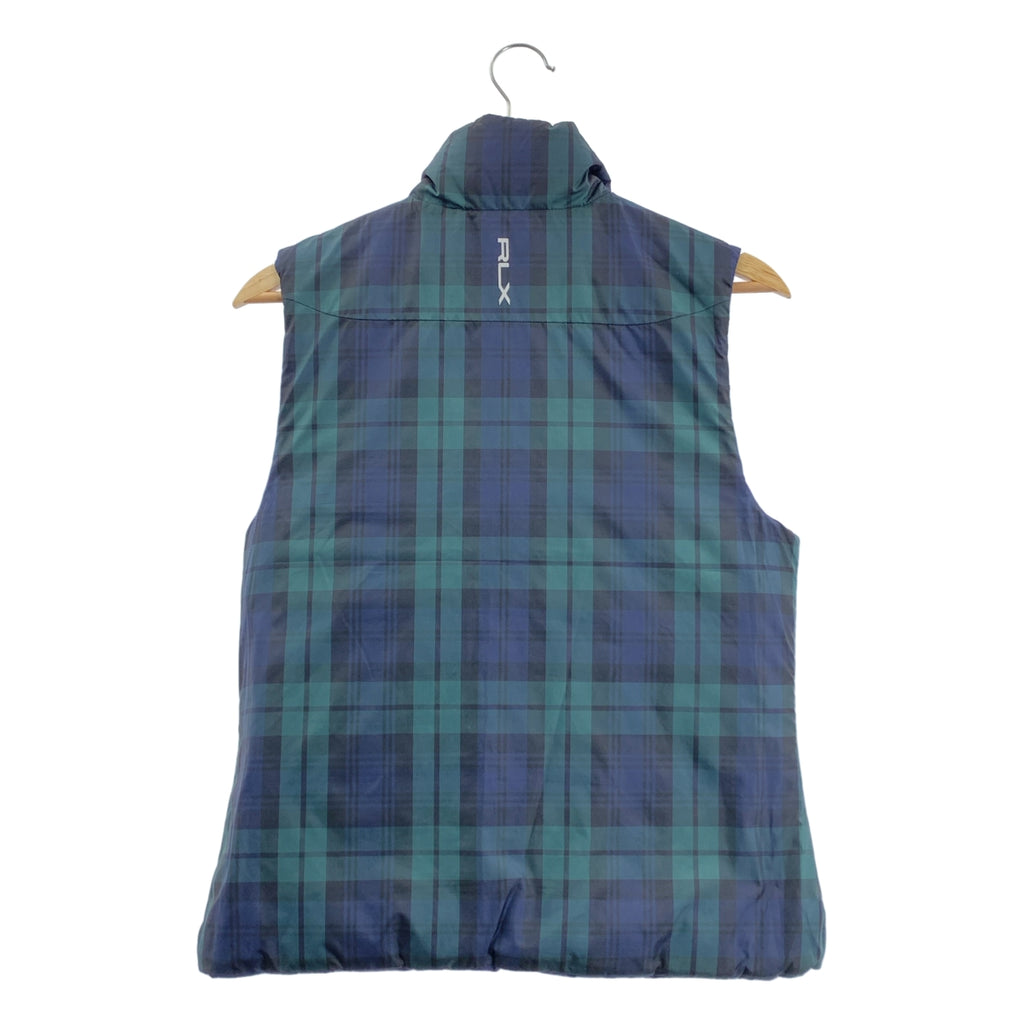 RALPH LAUREN / ラルフローレン | RLX / リバーシブル チェック ダウンベスト | S | レディース