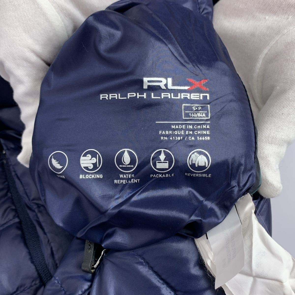 RALPH LAUREN / 랄프 로렌 | RLX / 뒤집을 수있는 체크 다운 조끼 | S |