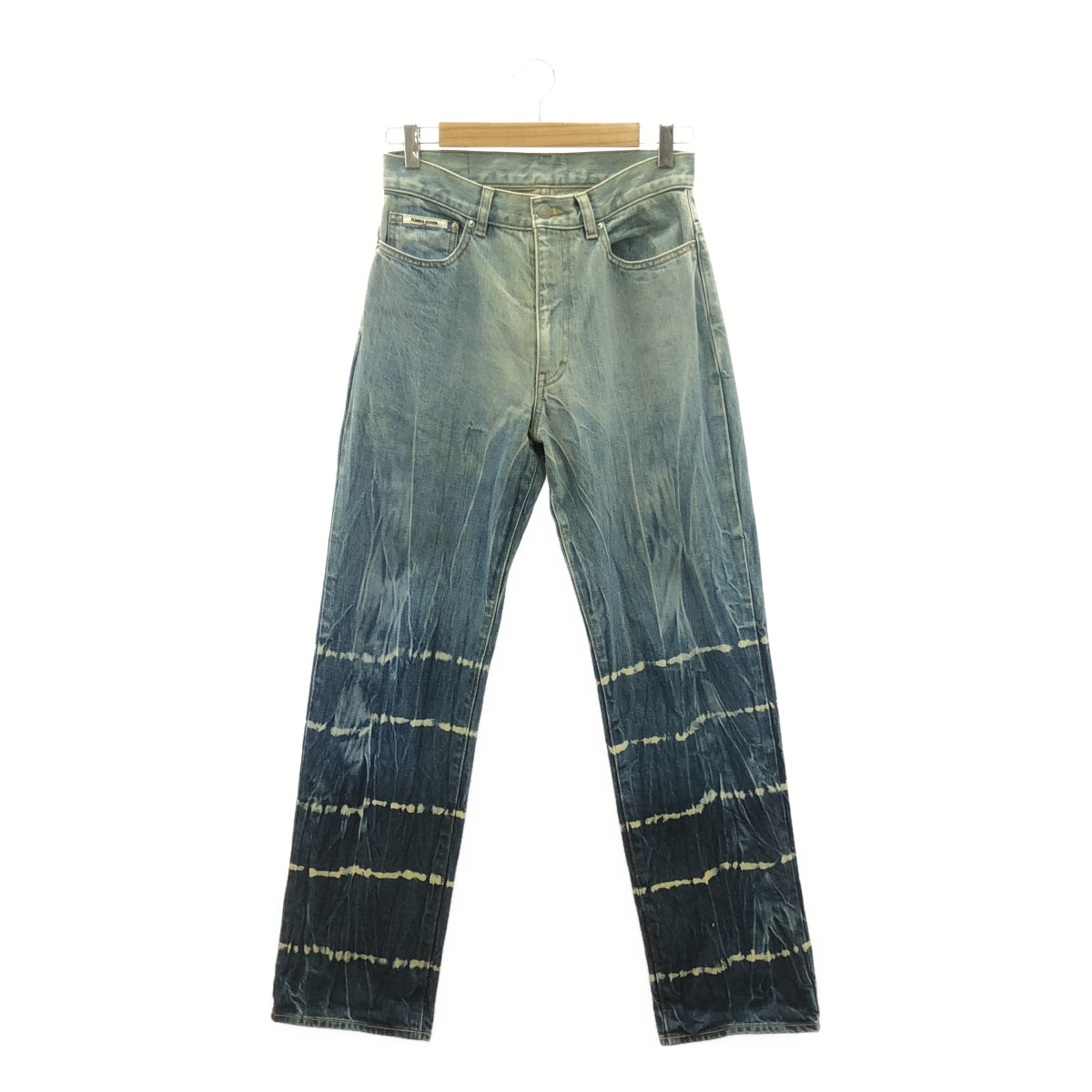 FUMIKA UCHIDA | DENIM TIE-DYE STRAIGHT PANTS | Size 36 | Women's