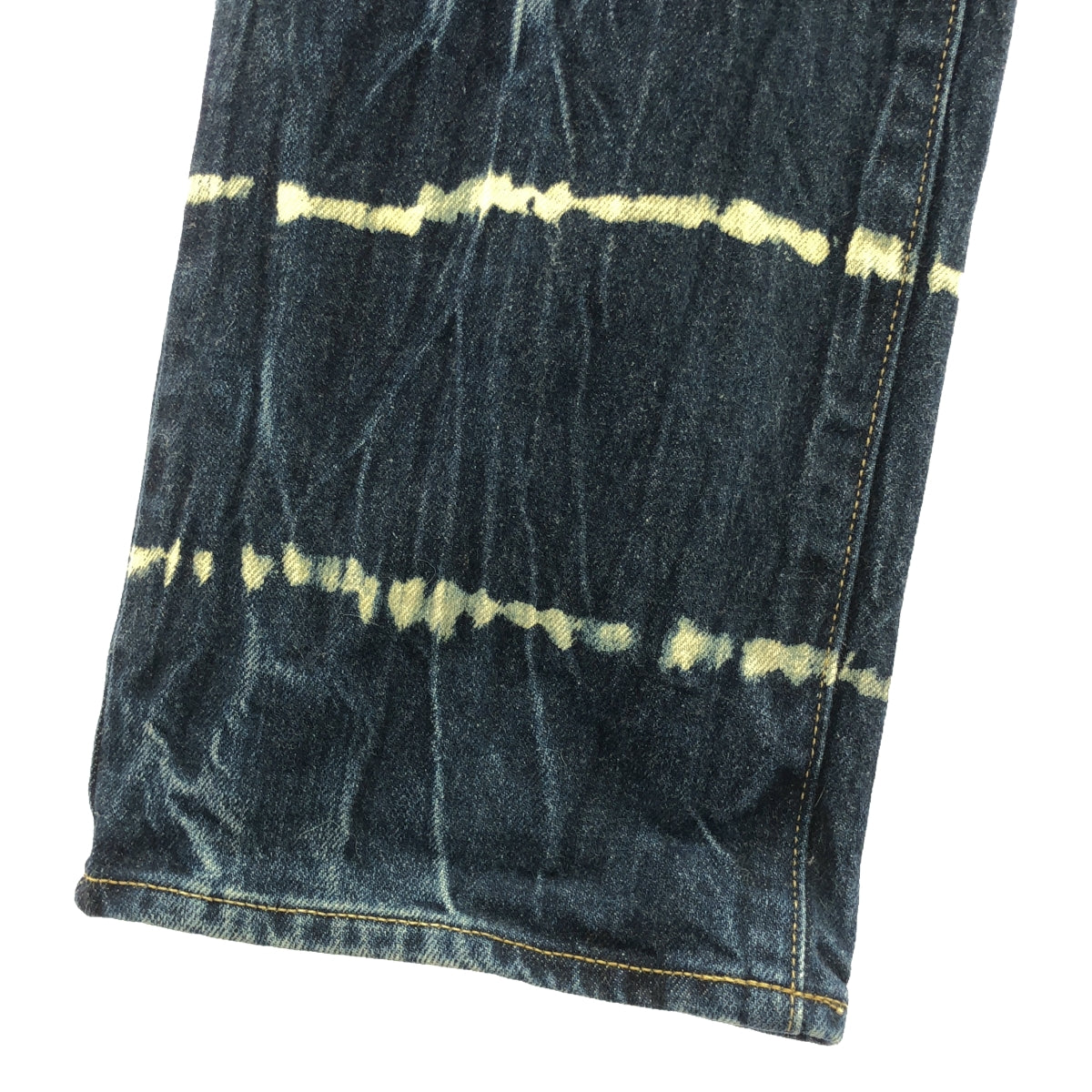 FUMIKA UCHIDA | DENIM TIE-DYE STRAIGHT PANTS | Size 36 | Women's