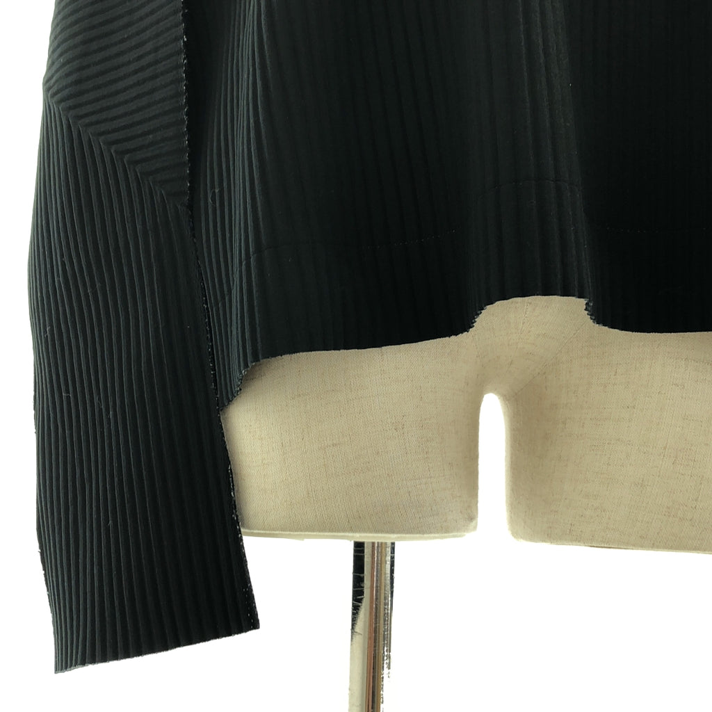 me ISSEY MIYAKE / 미이세이미야케 | 레이어드 플리츠 오버 실루엣 컷소우 | 블랙 |