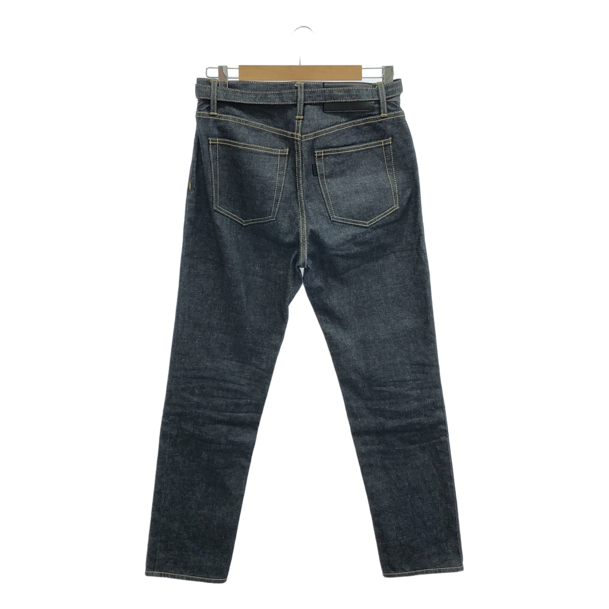 sacai / サカイ | 2023SS | Slim Tapered Denim Pants ベルテッド スリム テーパード デニムパンツ | 1 | インディゴ | メンズ